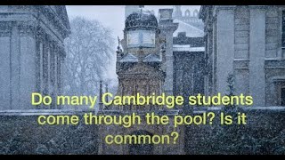 Cambridge University's 'Winter Pool' - everything you might want to know!