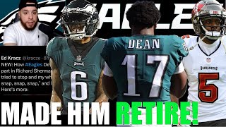 Devonta Smith FORCED Richard Sherman to RETIRE!? Nakobe Dean Compared to Ray Lewis & Eagles Updates!