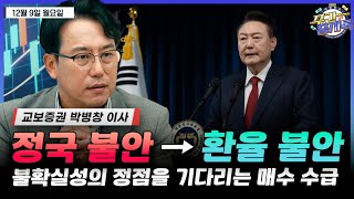 [박병창의 증시톡] 정국 불안 → 환율 불안, 불확실성의 정점을 기다리는 매수 수급 | 12월 9일