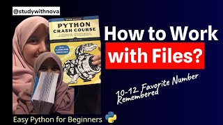 #78 Let's Code Python Crash Course | studywithnova