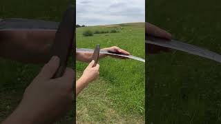 How to sharpen the scythe. #shorts #scythe #countryside  #traditional #poland #village #cottage #old