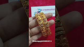 CZ Gold finish Bangles Price-690  WhtsAp@6300834514 #cz#bangles#ad#latest#design#trending#collection