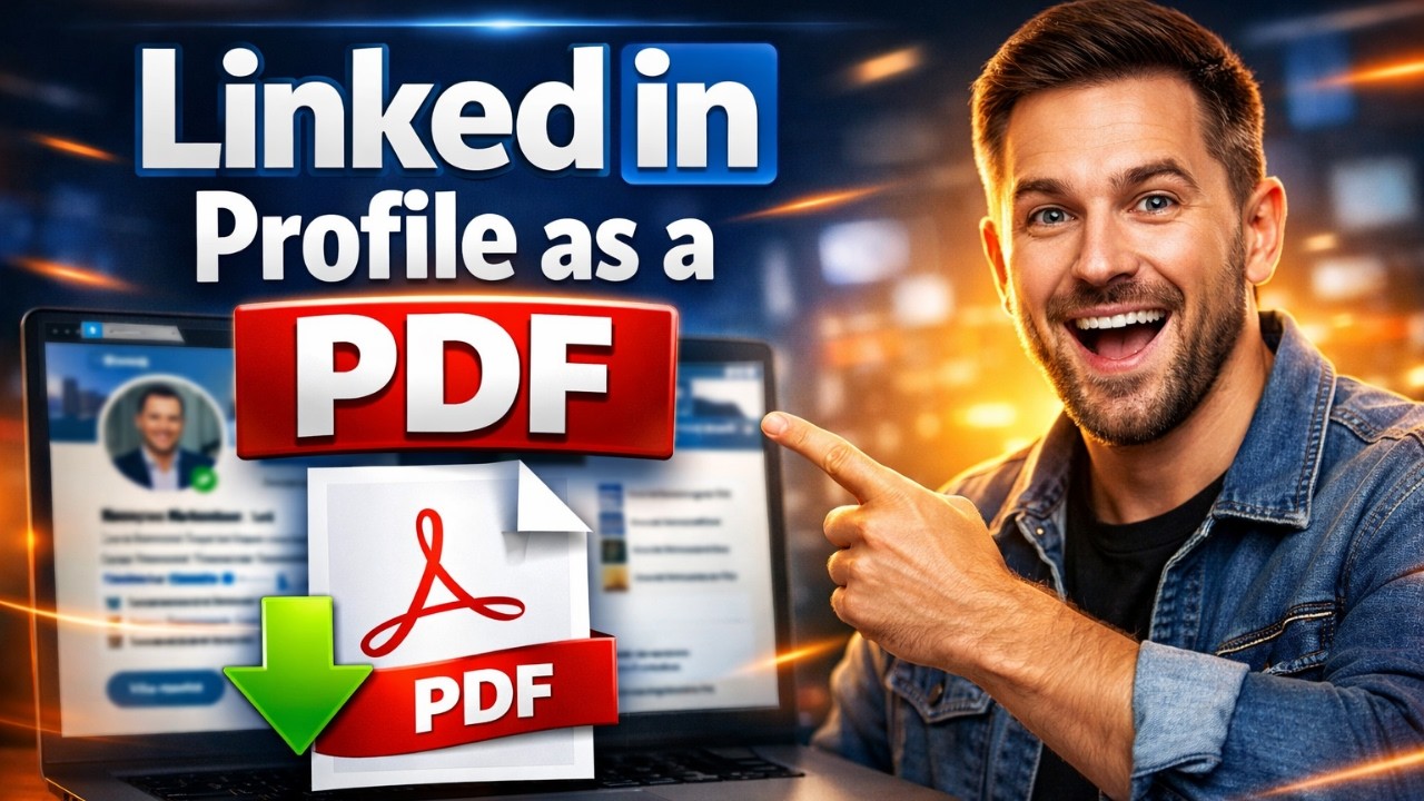 Top Linkedin Expert Shares Secret To Saving Your Profile As Pdf Youtube