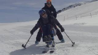 Esquí en silla para personas con diversidad funcional