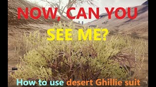 Desert map - Overpower ghillie suit - Prone to BBQ chicken