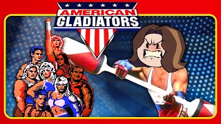 POUNDING some huge muscly dudes!! | American Gladiators
