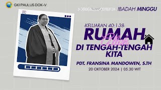 Ibadah Minggu Subuh| 20 OKTOBER 2024 | Pdt. Fransina L CH Mandowen,S.Th.