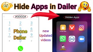 How to Hide apps on Android 2023 part 2 || Dialer Vault Hidden Apps | how to hide apps and videos