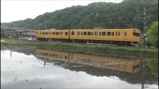 皐月・伯備線～新緑の大山＆水鏡＆田園風景＜国鉄色やくも・ＷＥ銀河も登場！＞（２０２２年５月）