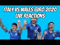 ITALY VS WALES EURO 2020 LIVE REACTIONS