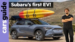 First Subaru EV detailed! Solterra electric car coming soon (2023 Subaru Solterra review walkaround)