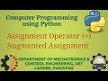 [Python Programming Basics to Advanced]: Assignment Operator | Lab 02 P-2