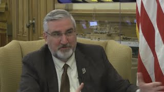 Governor Eric Holcomb discusses why he isn't in favor of Marijuana legalization as well as economic