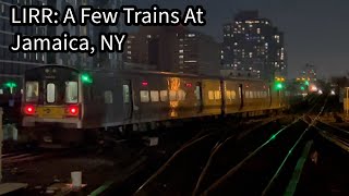 LIRR: A Few Trains At Jamaica.