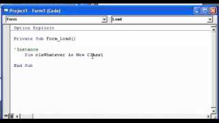 Video 37: VB 6 Programming, Instance of The Class Module, How To Use The Class Module
