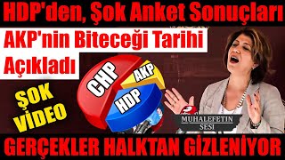 HDP'den, Şok Anket Sonuçları, AKP'nin Biteceği Tarihi, Açıkladı