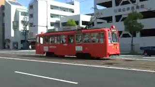 【路面電車動画】伊予鉄道７２　つりかけの音　５０形