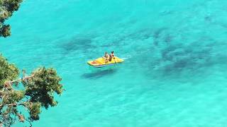 Ultra-clear turquoise water in Greece