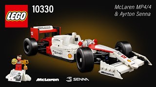 LEGO® Icons McLaren MP4/4 \u0026 Ayrton Senna (10330)[693 pcs] Step-by-Step Building Instructions | TBB