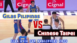 GILAS PILIPINAS VS CHINESE TAIPEI FULL GAME HIGLIGHTS. FIBA ASIA CUP QUALIFIERS 2025. 02/25/24.