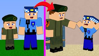 KEREM KOMİSER BEBEK OLDU, BEBEK ASKER BÜYÜDÜ 😱 - Minecraft ZENGİN FAKİR HAYATI