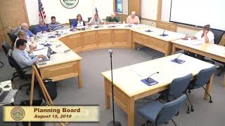 Planning Board - August 15, 2019