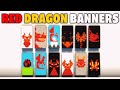 Minecraft : Red Dragon Banners Design Tutorial | Minecraft Dragon Banners