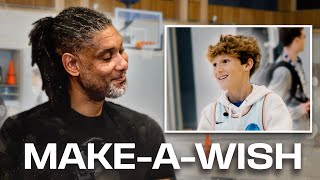 Tim Duncan & the Spurs Make a Make-A-Wish Kid’s Dream Come True