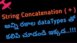 String Concatenation with all different data types - Java