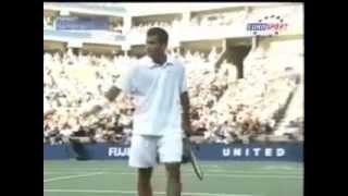 Pete Sampras great shots selection against Lleyton Hewitt (US Open 2001 FINAL)