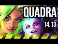 ZERI & Yuumi vs JINX & Nami (ADC) | Quadra, 66% winrate, Legendary, 17/4/9 | VN Master | 14.13