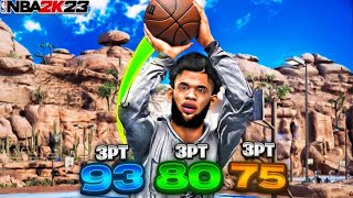 BEST JUMPSHOTS for EVERY THREE POINT RATING + HEIGHT in NBA 2K23! BEST SHOOTING BADGES TIPS & MORE!