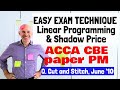 Linear Programming Made EASY | ACCA PM F5 | Cut and Stitch