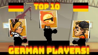 🇩🇪 TOP 10 PLAYERS FROM GERMANY! 🇩🇪 | Hill Climb Racing 2