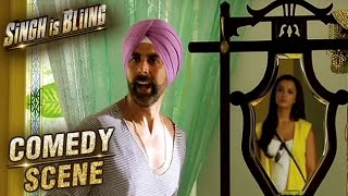 Amy Jackson THROWS Akshay Kumar Out Of His Room | Comedy Scene | Singh Is Bliing | Lara Dutta | HD