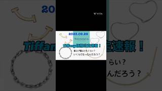 ティファニー値上げ2023.0929一部商品の値上げ価格を比較してみた#shorts 【Tiffany価格改定】