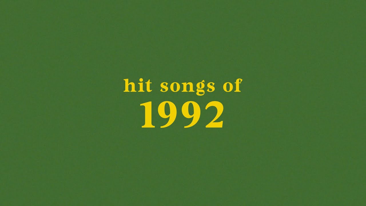 Hit Songs Of 1992 + Spotify Playlist - YouTube