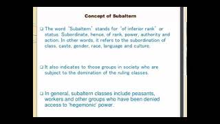 subaltern