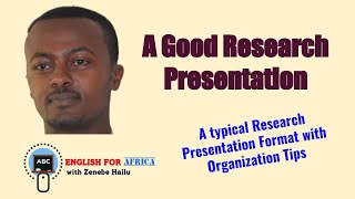 A Good Research Presentation
