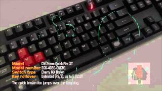 CM Storm Quick Fire XT - Cherry MX Brown Sound [4K UHD]