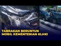 Tabrakan Beruntun Mobil Rombongan Kementerian KLHK di Banjarbaru!