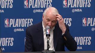 Spurs Gregg Popovich Postgame Interview // Game 7 Spurs vs Nuggets // 2019 NBA Playoffs