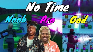 KSI - No Time ft. Lil Durk - Noob vs Pro vs God (Fortnite Music Blocks)
