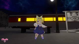 I missed the last train! Stranded in #VRChat Hwabon Night world