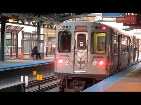 Chicago Transit Authority 'L' Train - Orange Line (Midway to Loop) Chicago Transit Authority 'L' Train - Orange Line (Midway to Loop)
