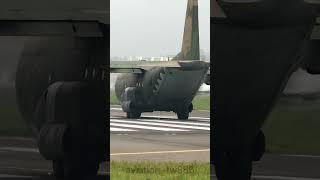 Taiwan Airforce Lockheed Martin C-130 Hercules takeoff at Taipei Songshan Airport