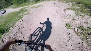 Dangerous Downhill MTB bicycle Trail Flottsbro