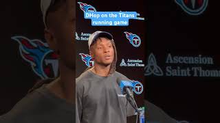 DHop speaks highly on Derrick Henry and the #Titans running game #nflfootball #shorts #titanup #nfl