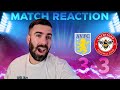 ASTON VILLA 3-3 BRENTFORD | MATCH REACTION | PL SUMMER SERIES