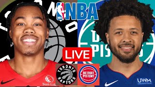 LIVE: TORONTO RAPTORS vs DETROIT PISTONS | NBA | PLAY BY PLAY | SCOREBOARD